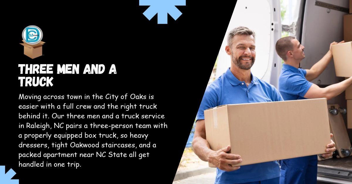 Three Men and a Truck Service in Raleigh